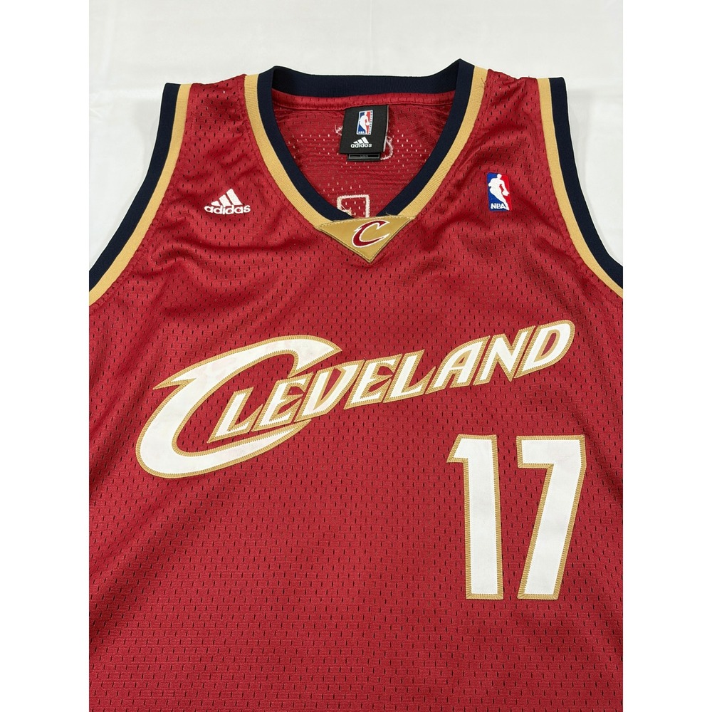 2007-08 Cleveland Cavaliers NBA Adidas Anderson Varejao 17 Jersey VTG Large +2